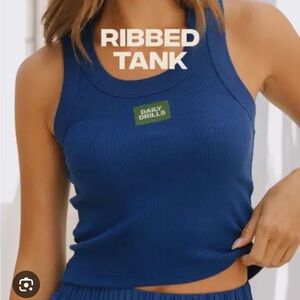 Daily Drills Logo Tank Cobalt